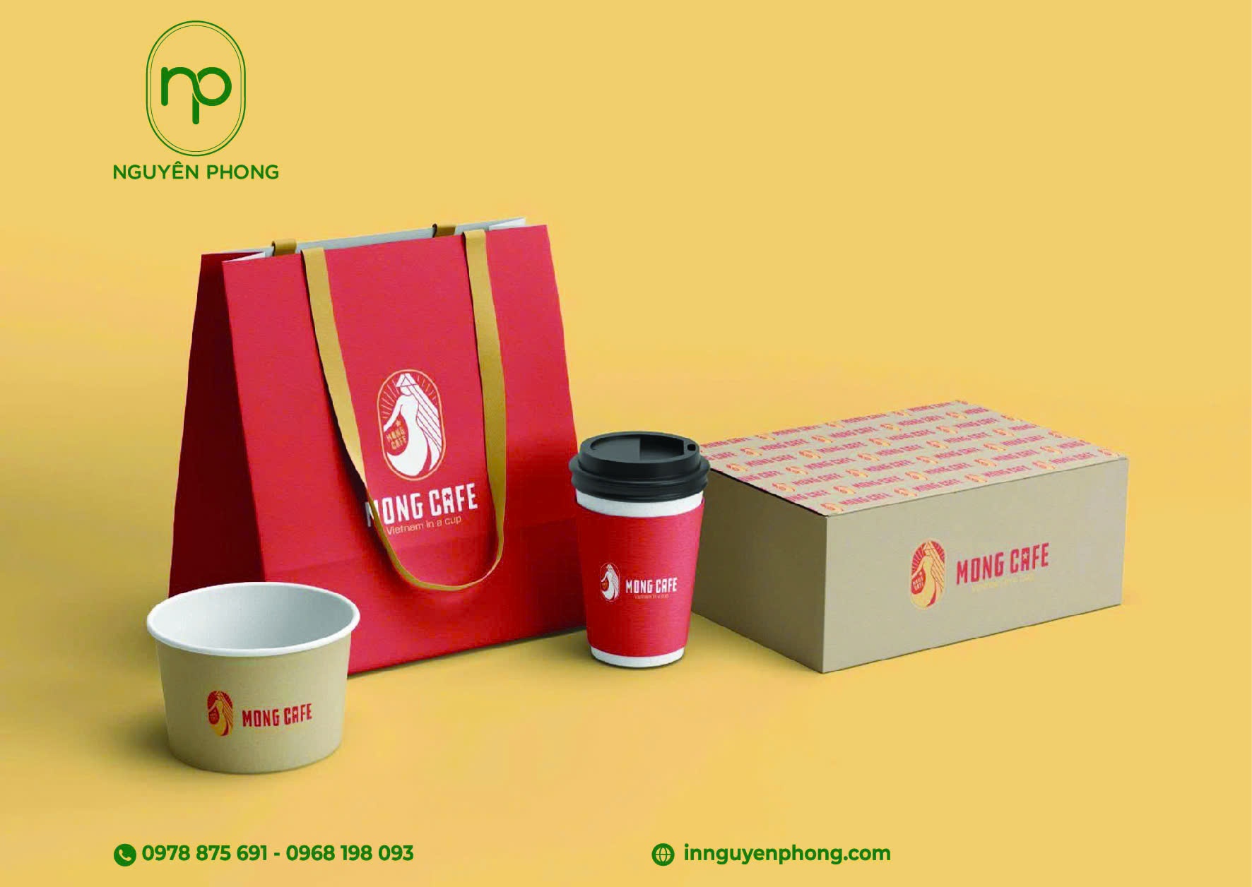 Túi đựng và phê cao cấp kết hợp quai xách lụa